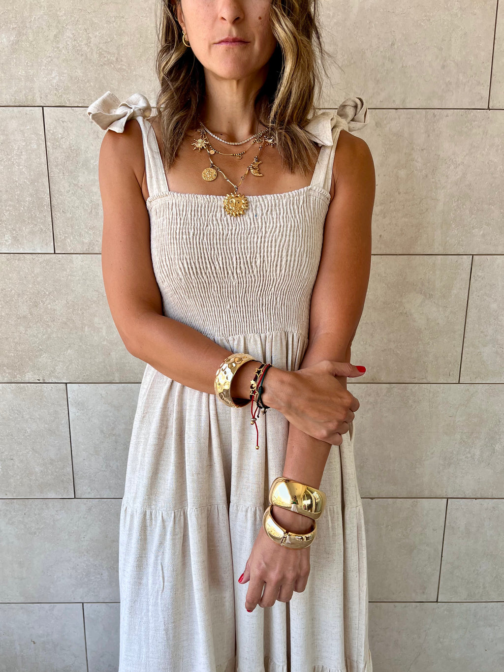 Beige Gypsy Dress