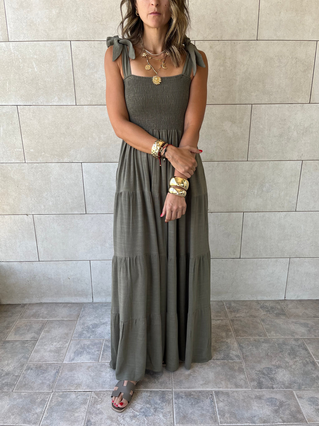 Olive Gypsy Dress