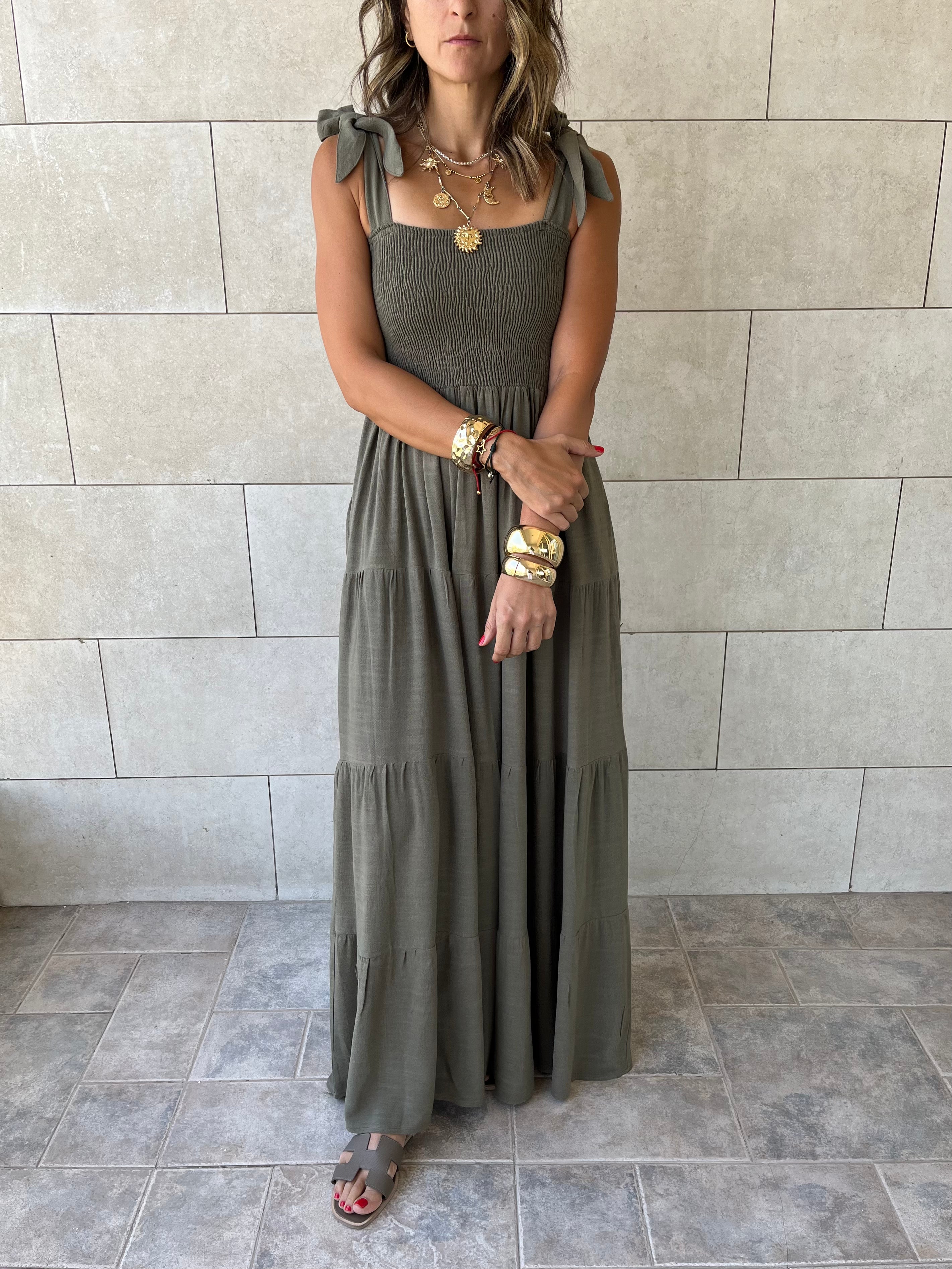 Olive Gypsy Dress