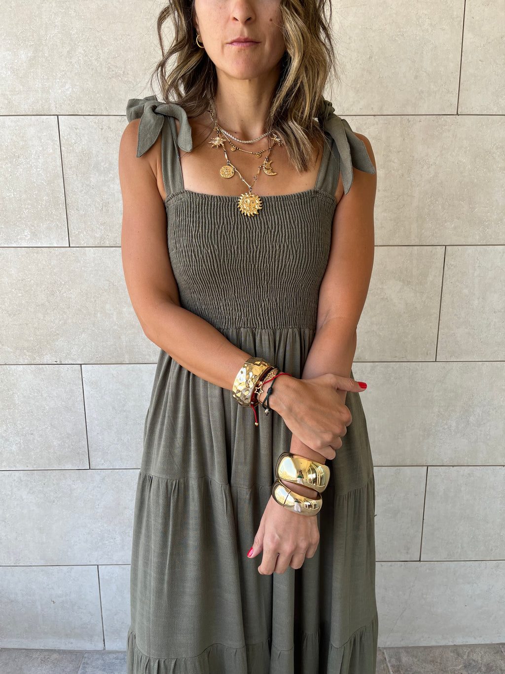 Olive Gypsy Dress