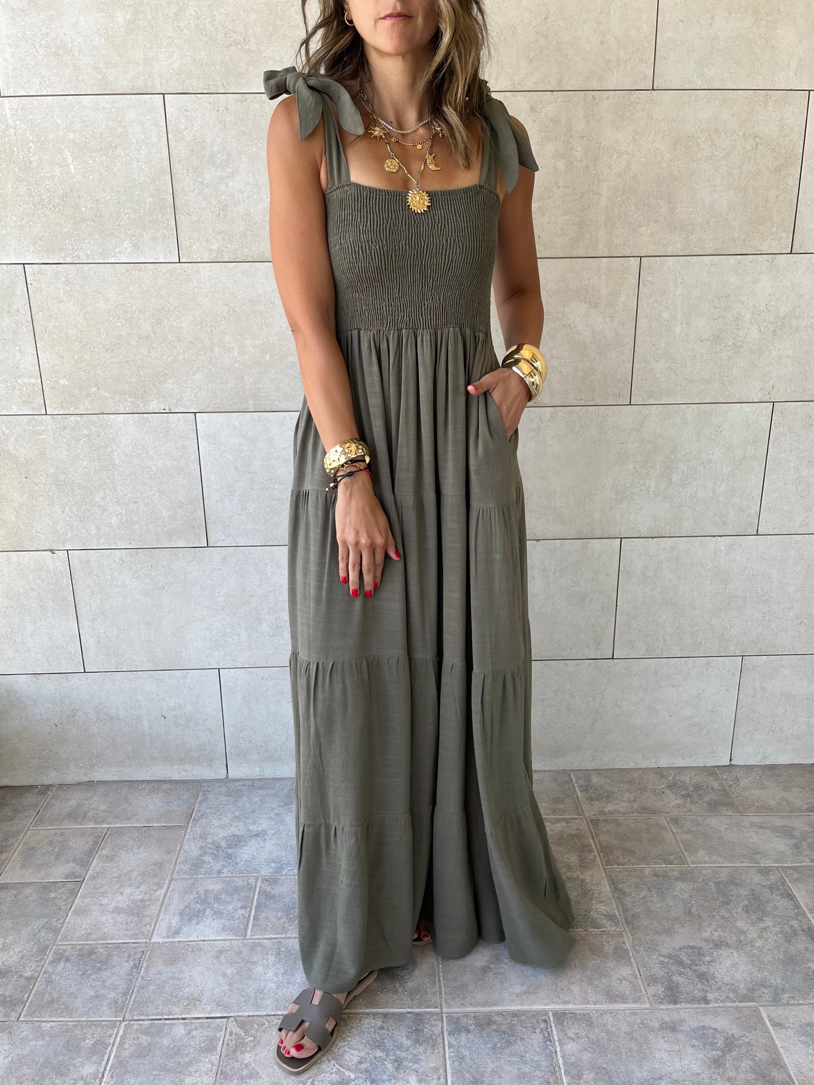 Olive Gypsy Dress