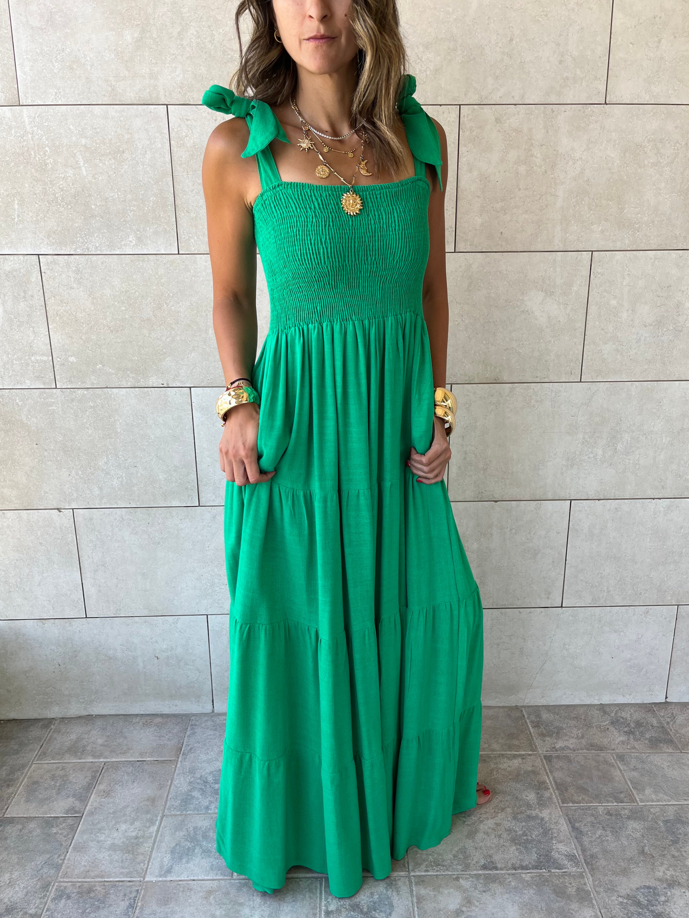 Green Gypsy Dress