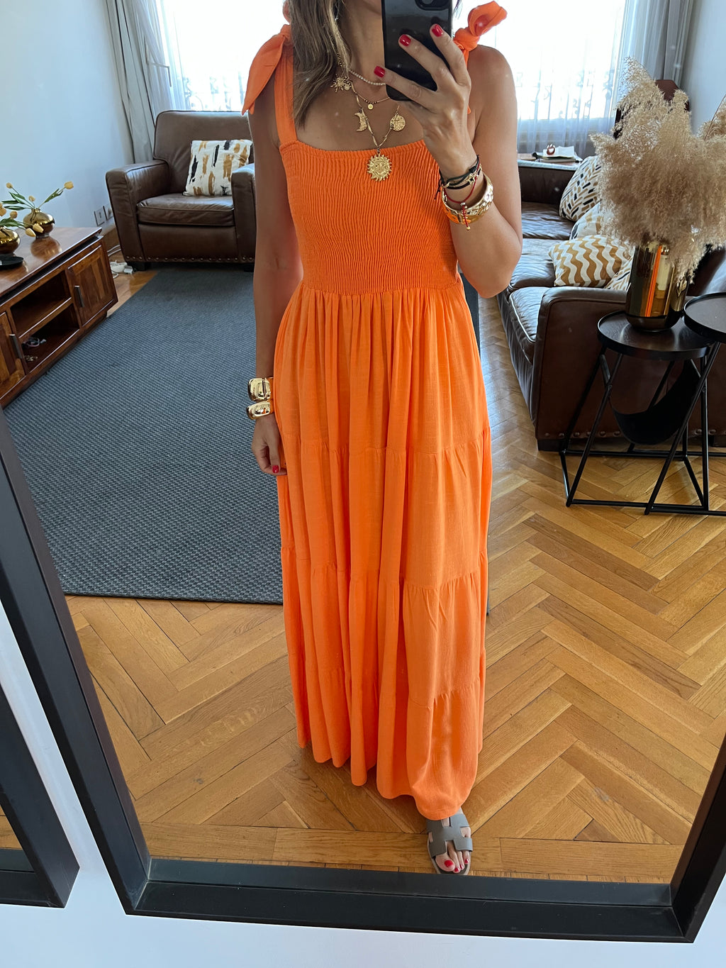 Orange Gypsy Dress