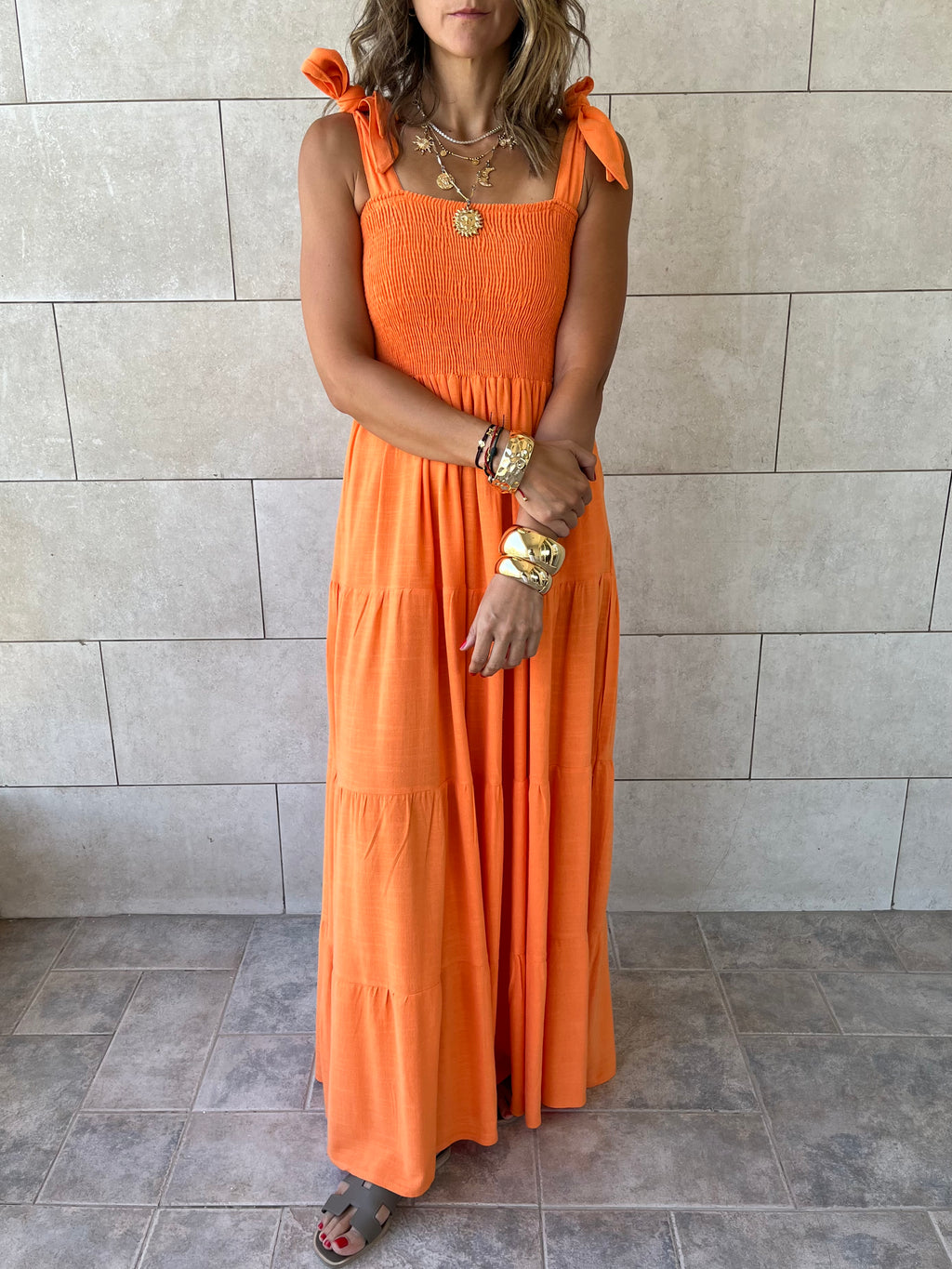 Orange Gypsy Dress