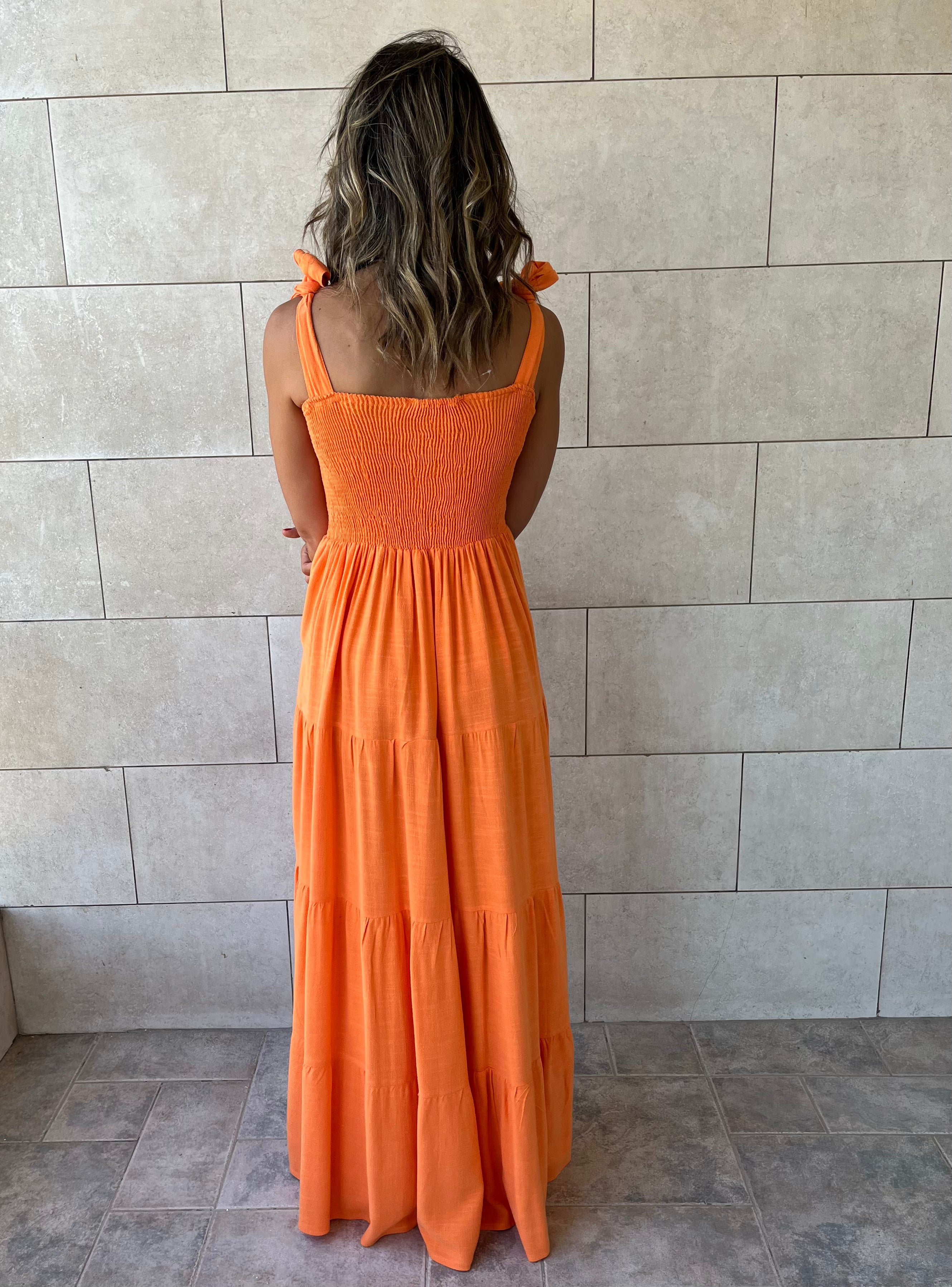 Orange Gypsy Dress