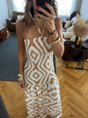 Beige Hawaiian Breeze Dress