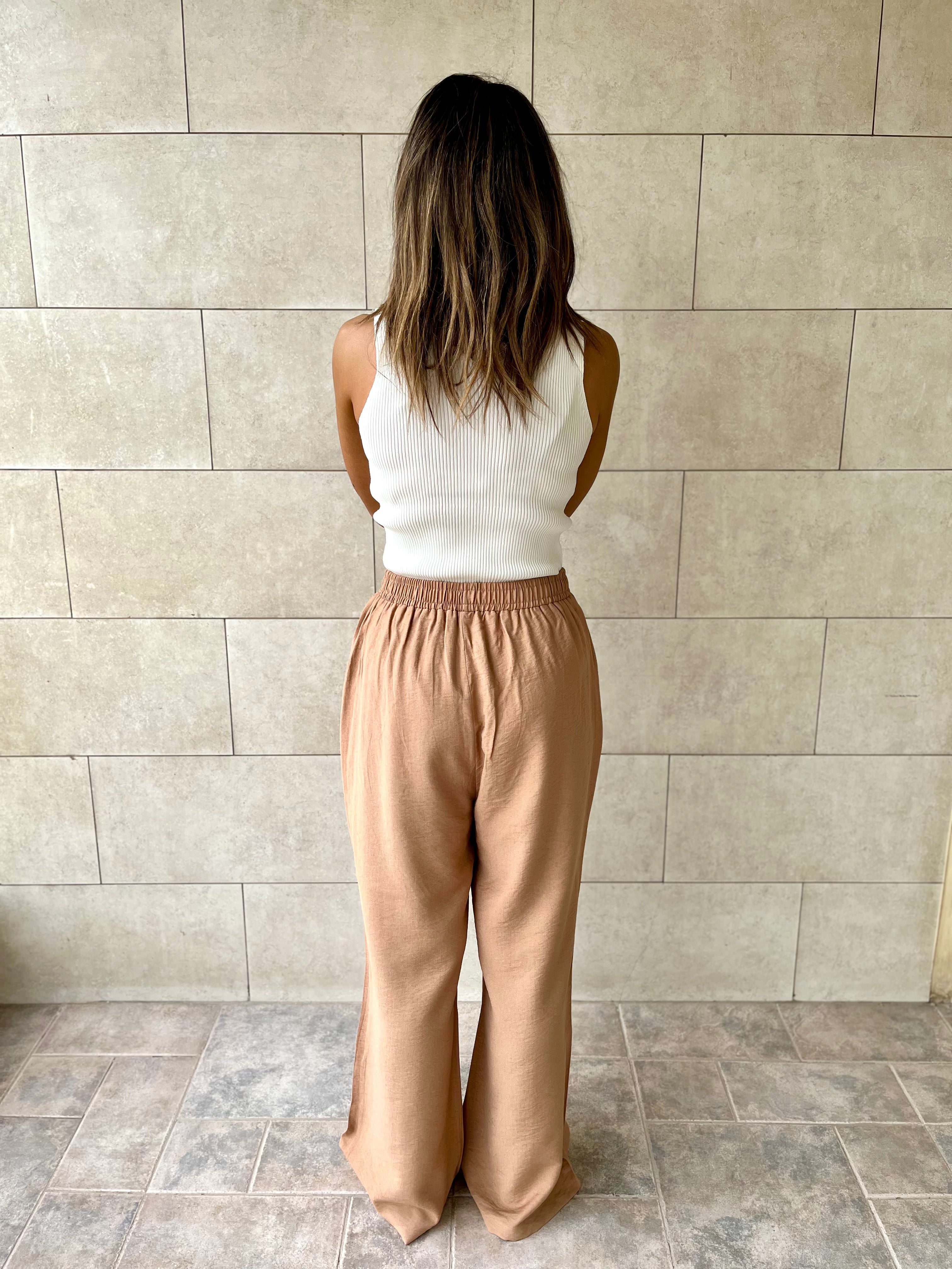 Cafe Essential Linen Pants