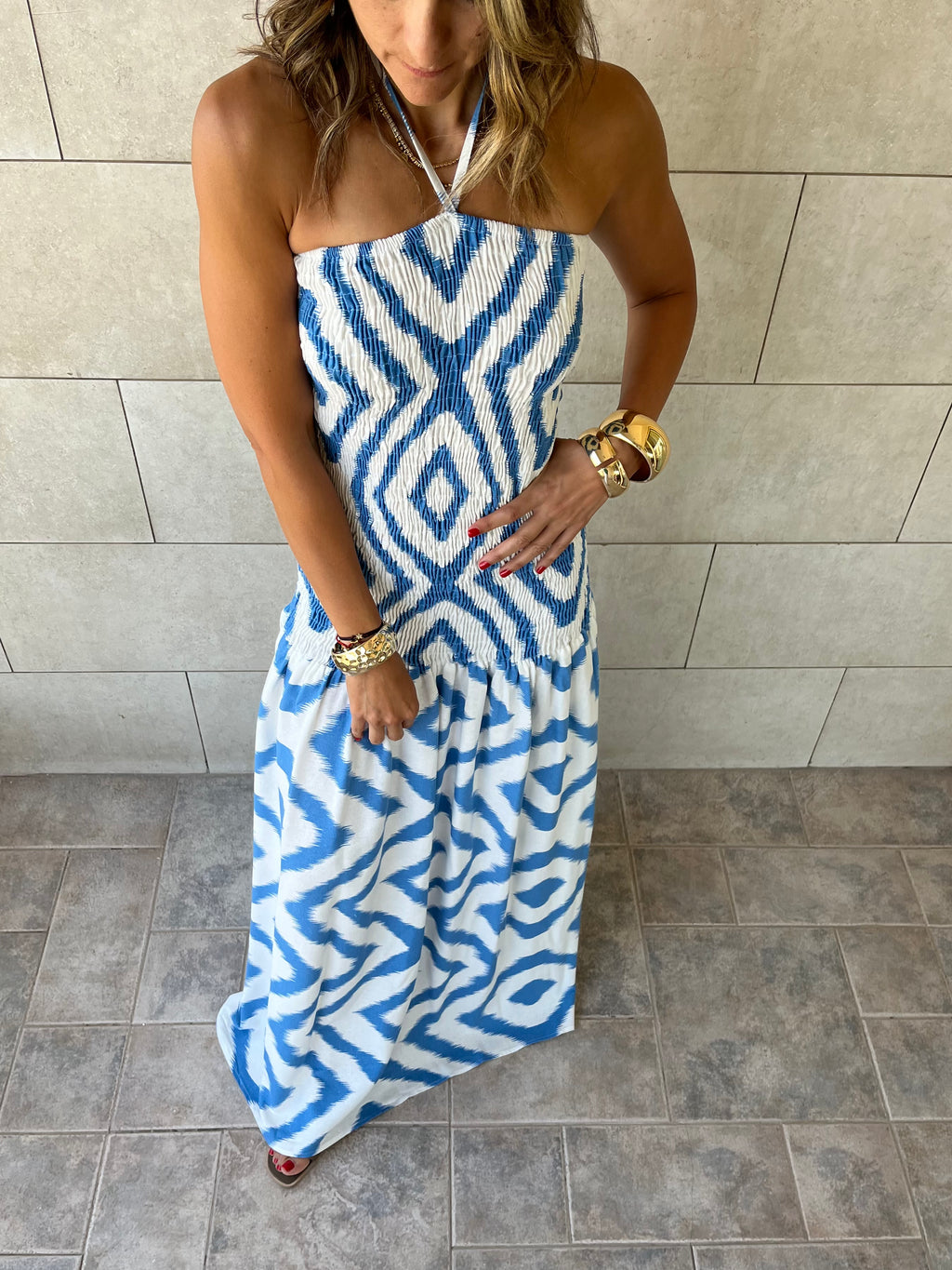 Blue Hawaiian Breeze Dress