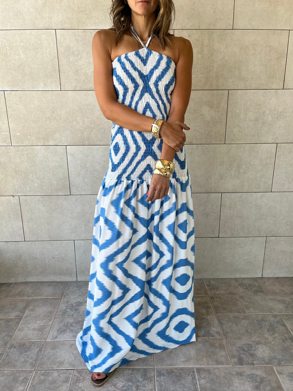 Blue Hawaiian Breeze Dress