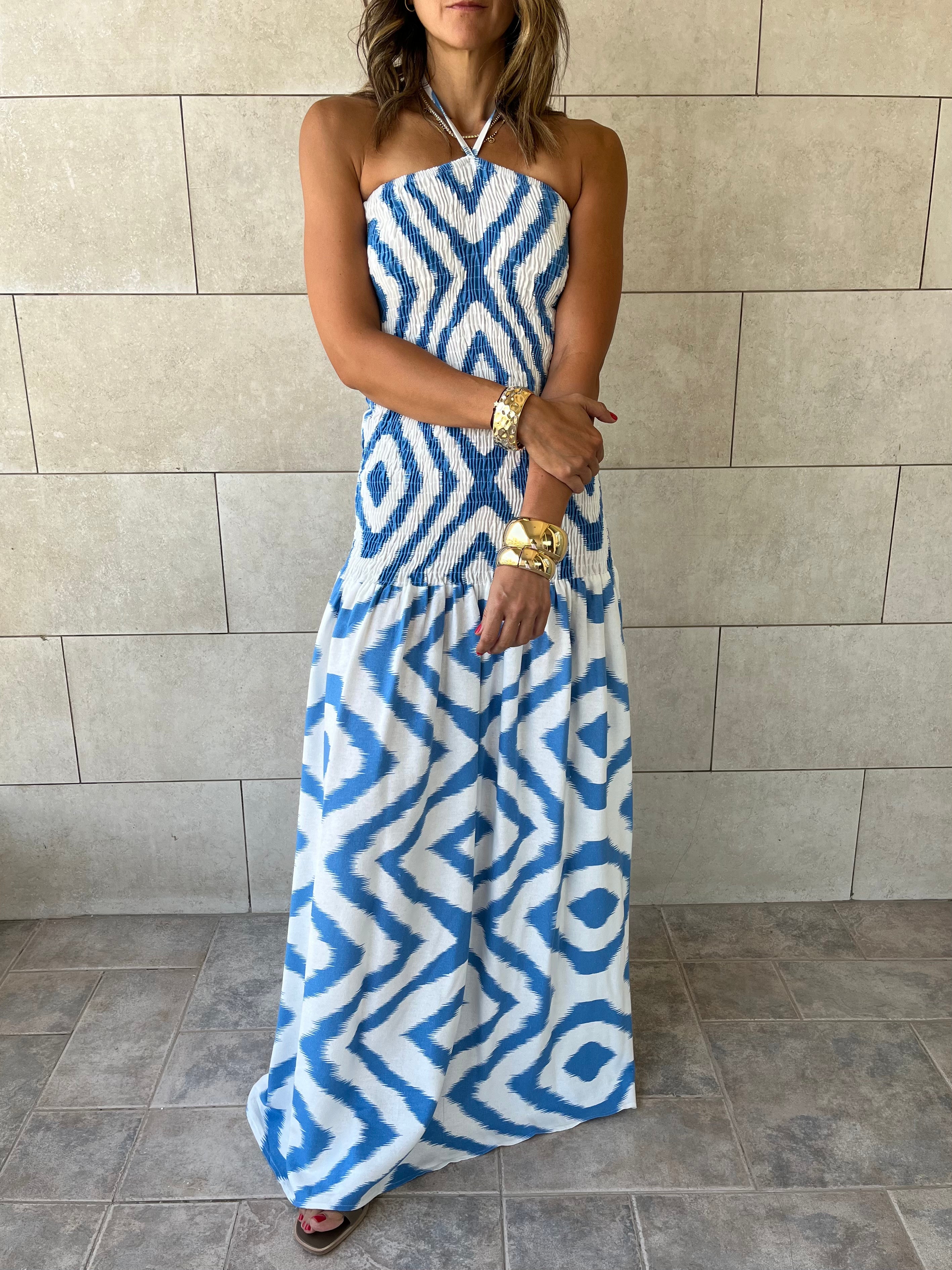 Blue Hawaiian Breeze Dress