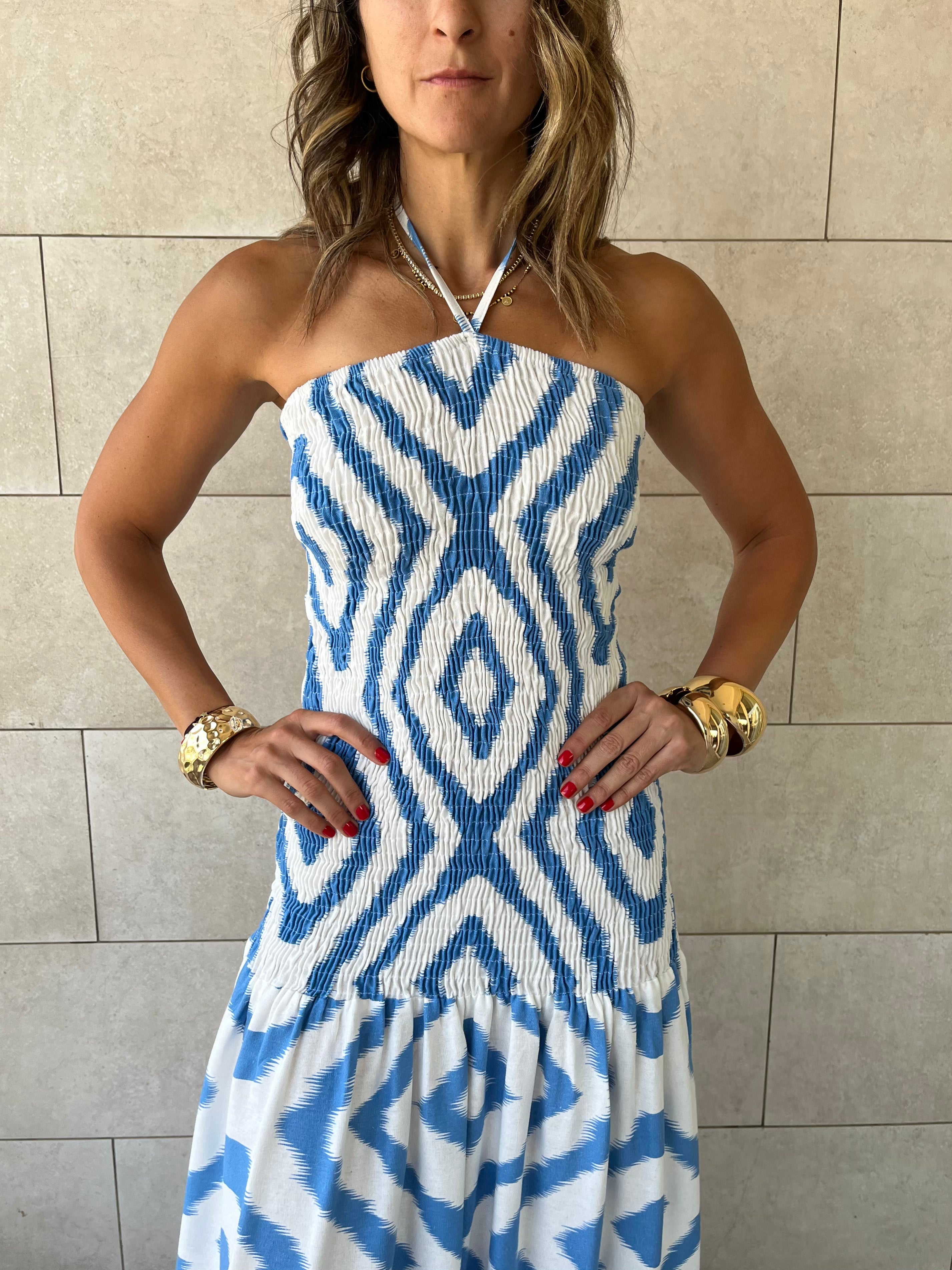 Blue Hawaiian Breeze Dress