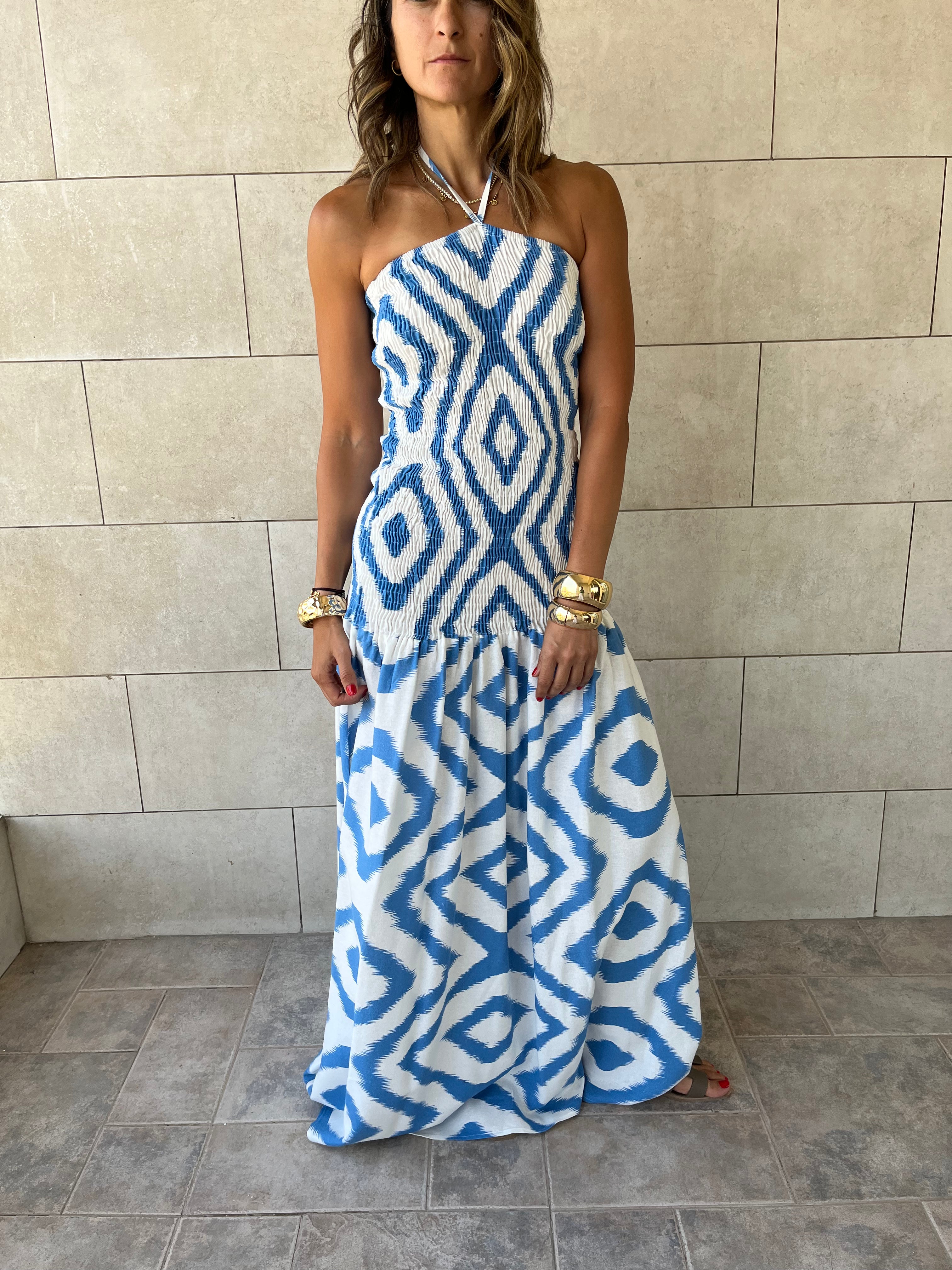 Blue Hawaiian Breeze Dress