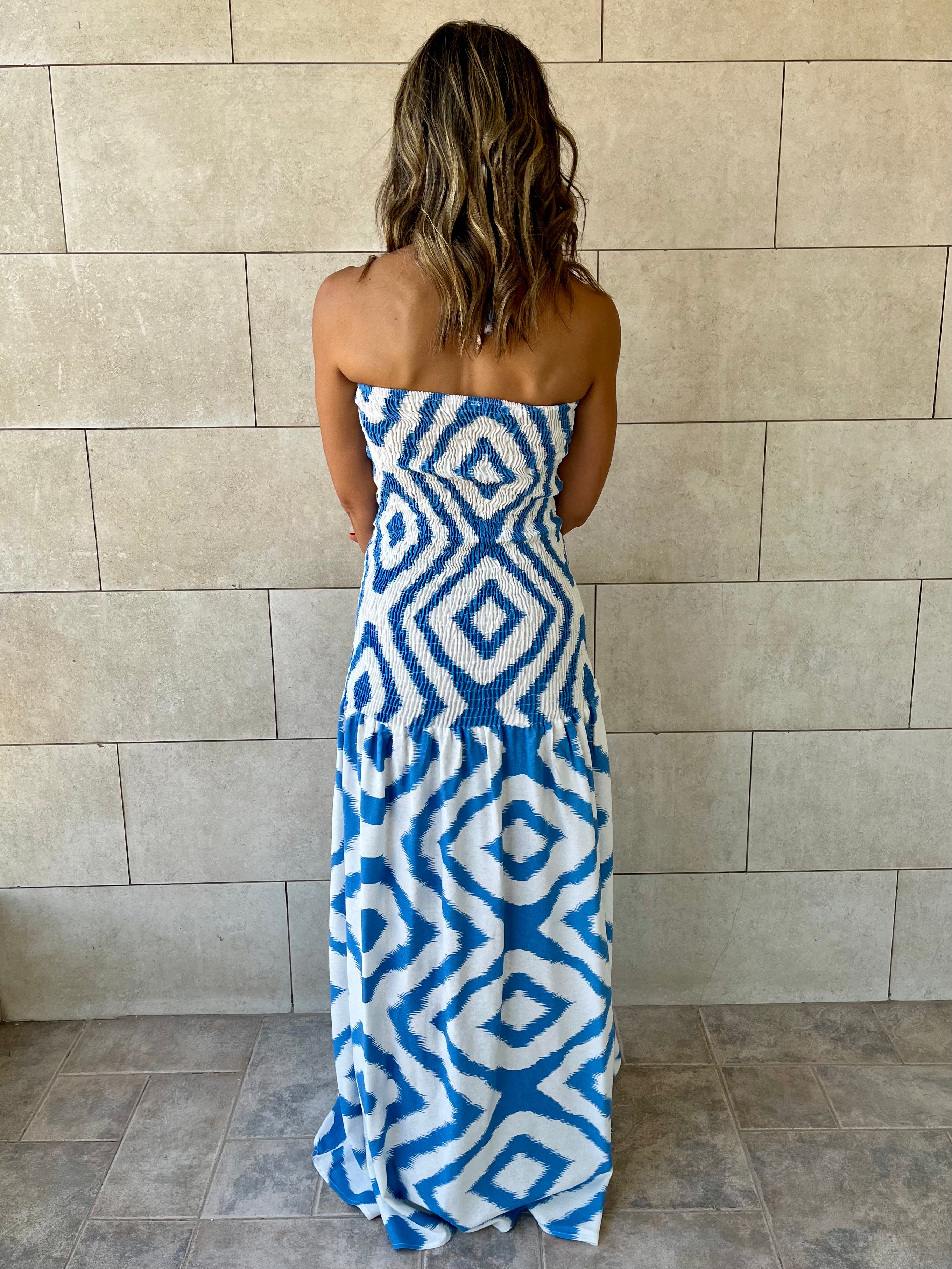 Blue Hawaiian Breeze Dress