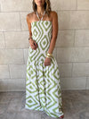 Olive Hawaiian Breeze Dress