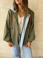 Olive Light Weight Hit The Town Jacket