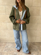 Olive Light Weight Hit The Town Jacket