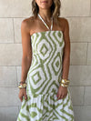 Olive Hawaiian Breeze Dress