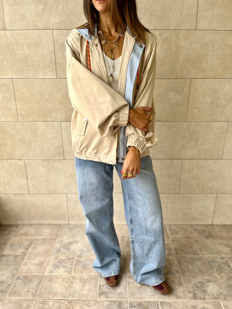 Beige Light Weight Hit The Town Jacket