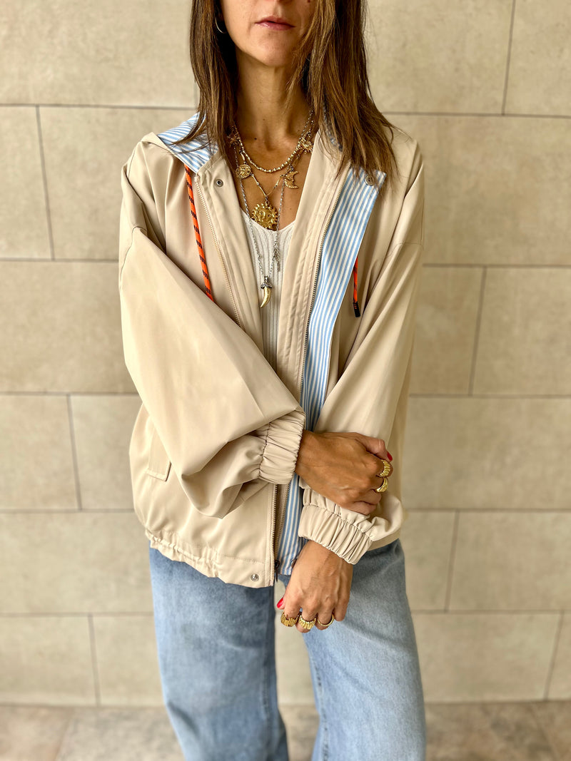 Beige Light Weight Hit The Town Jacket