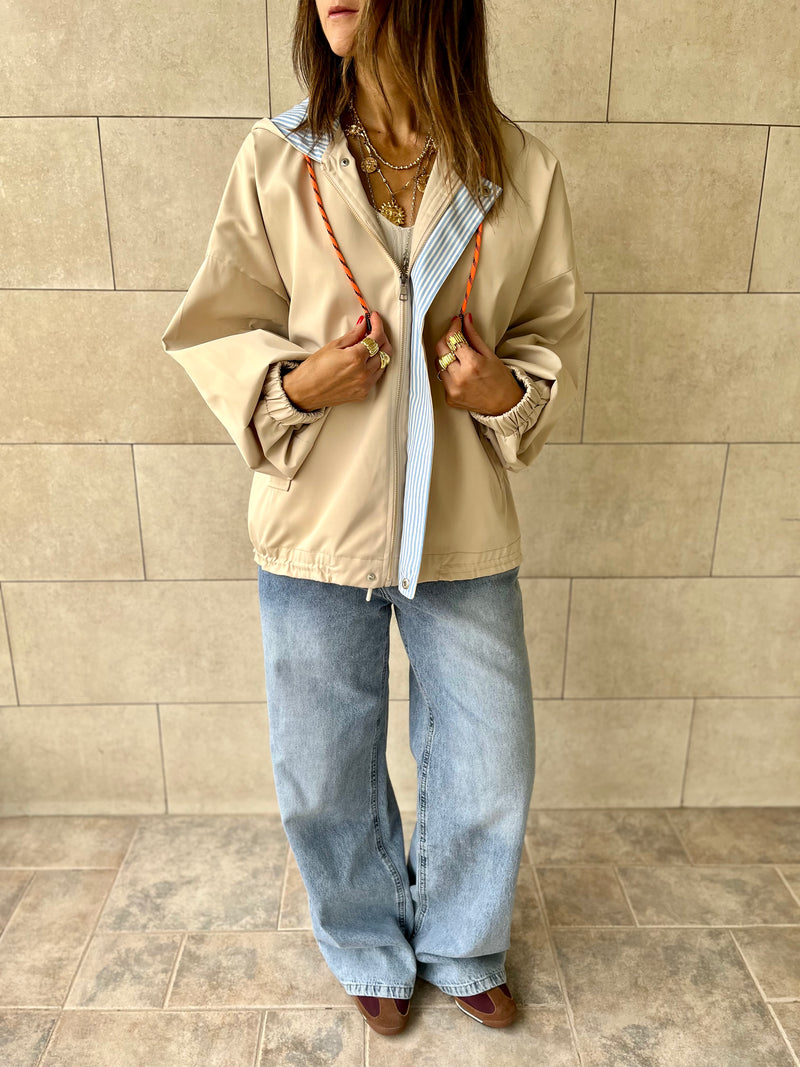 Beige Light Weight Hit The Town Jacket