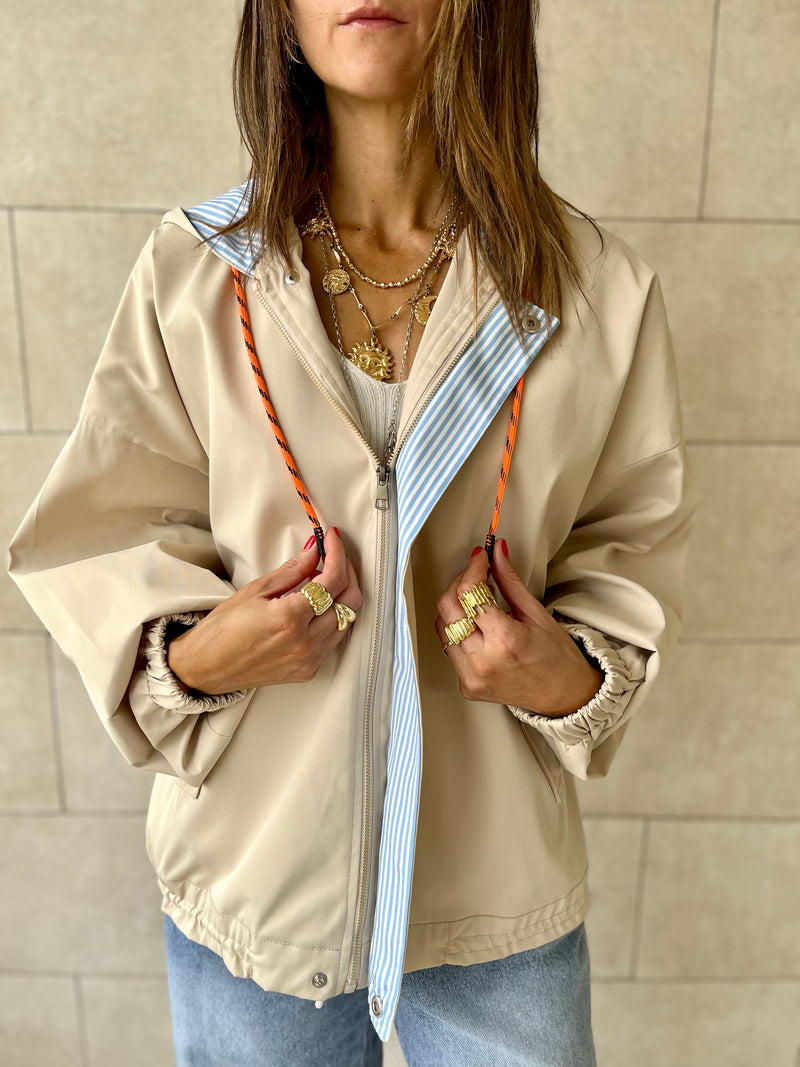 Beige Light Weight Hit The Town Jacket