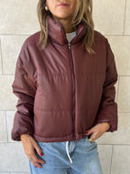 Burgundy Puffer Jacket