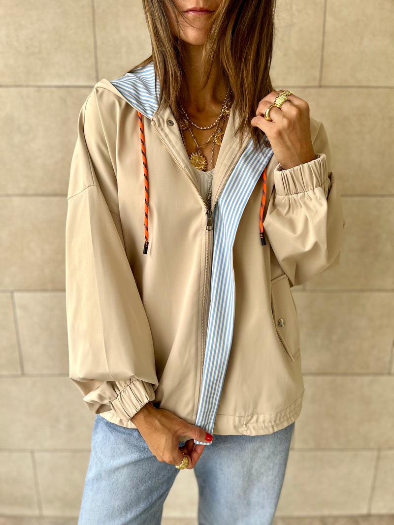 Beige Light Weight Hit The Town Jacket