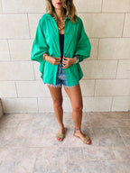 Green Pull Through Butterfly Shirt