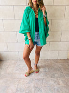 Green Pull Through Butterfly Shirt