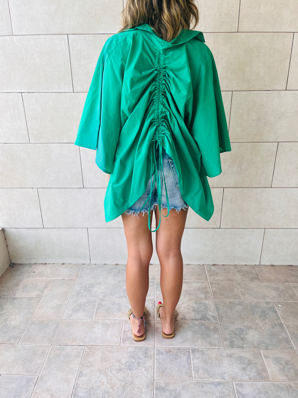 Green Pull Through Butterfly Shirt