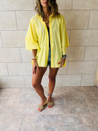 Yellow Pull Through Butterfly Shirt