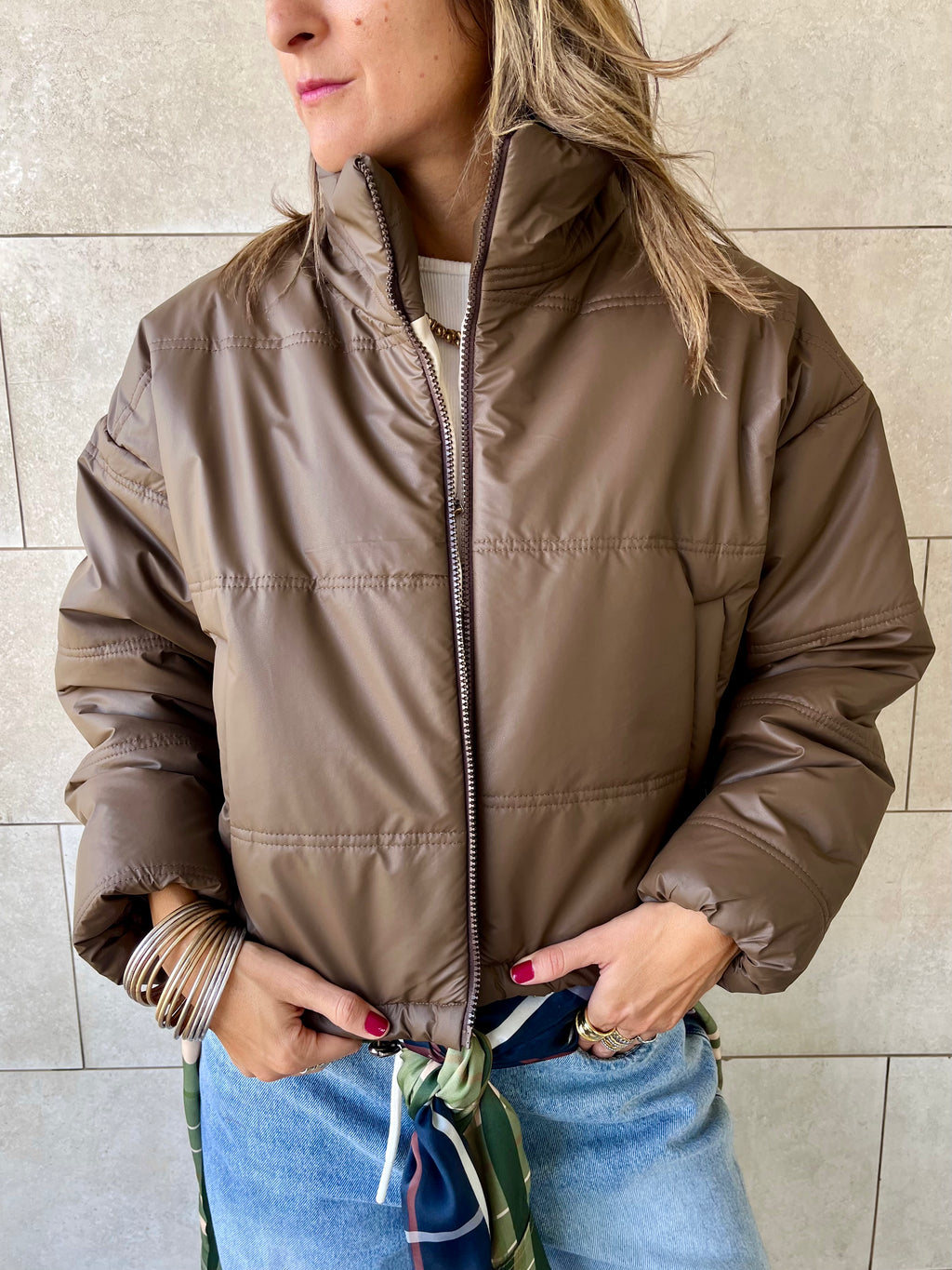 Brown Puffer Jacket