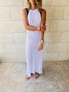 White Backless Moment Crochet Dress