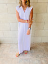 White Sleeveless Cardi Dress