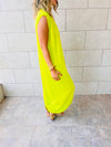 Lime Sleeveless Cardi Dress