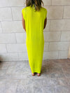 Lime Sleeveless Cardi Dress