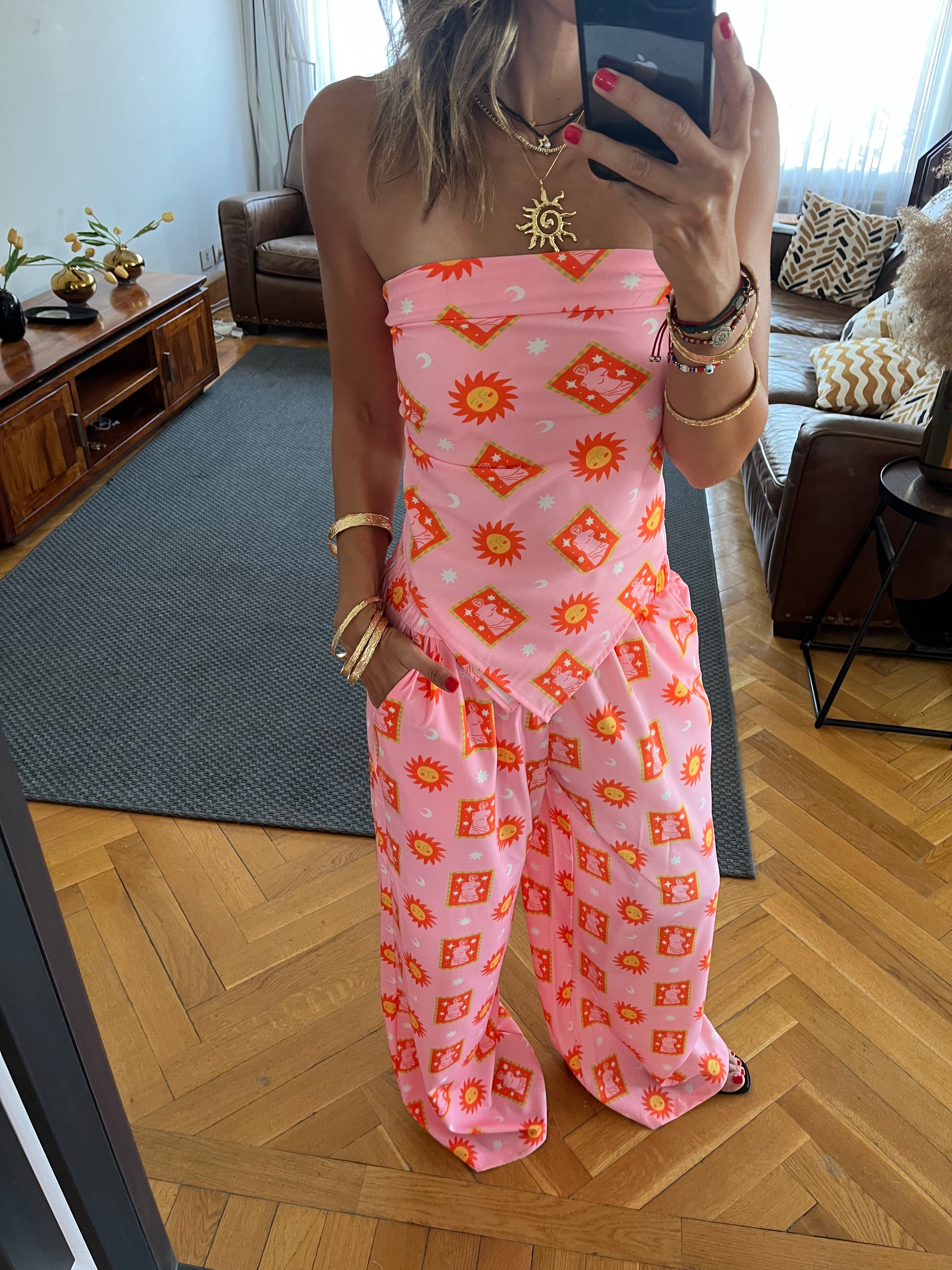 Sunset Printed Pants