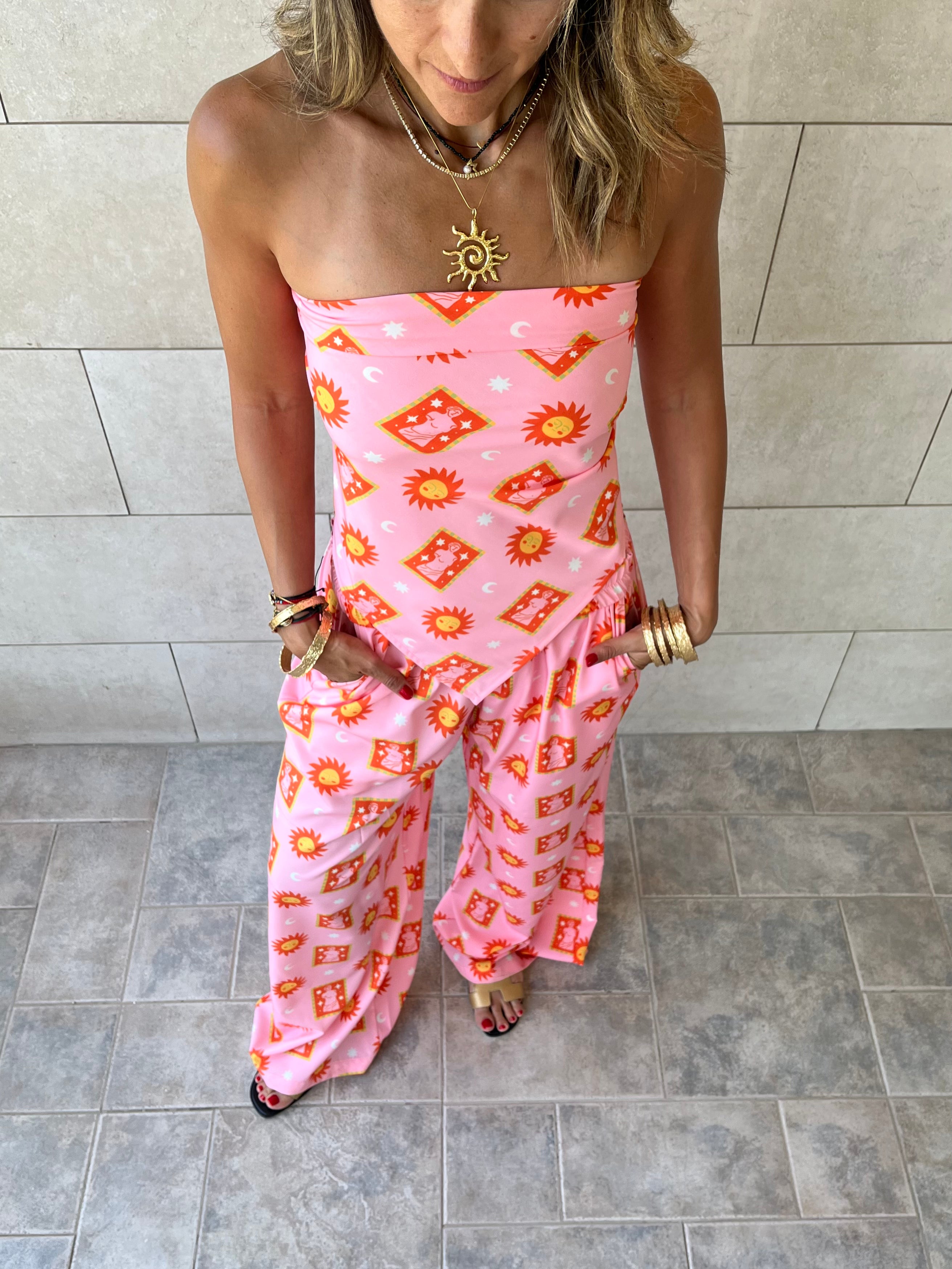 Sunset Printed Pants