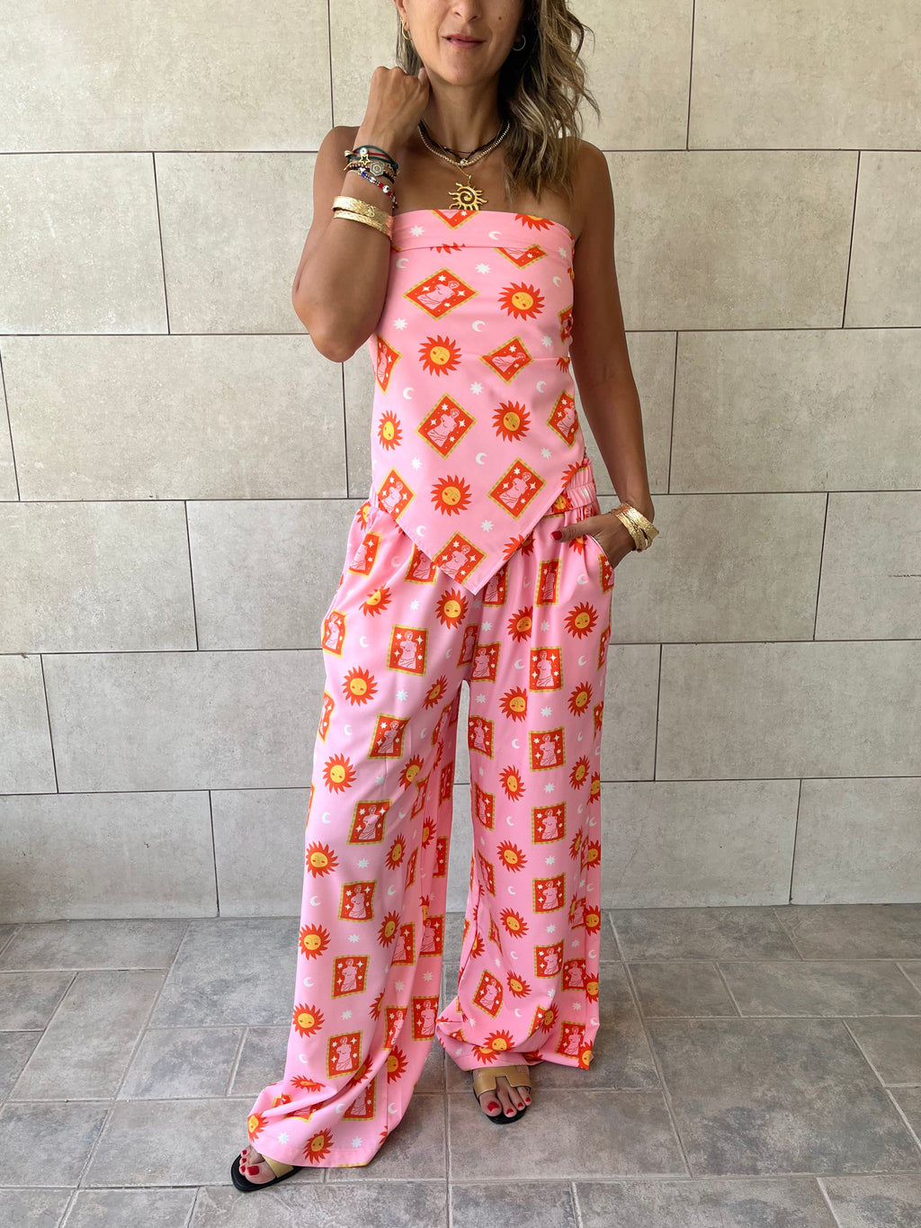 Sunset Printed Pants