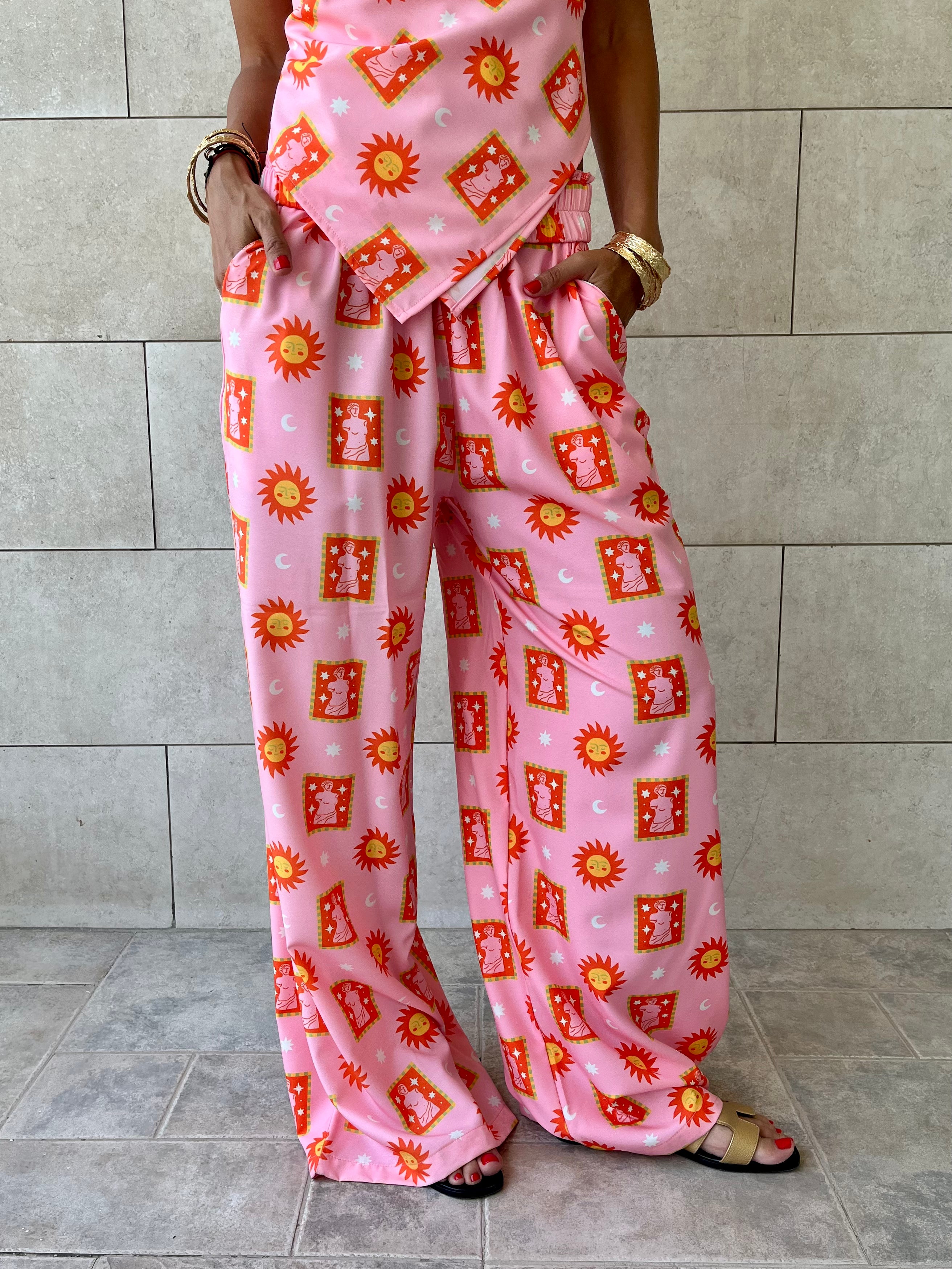 Sunset Printed Pants
