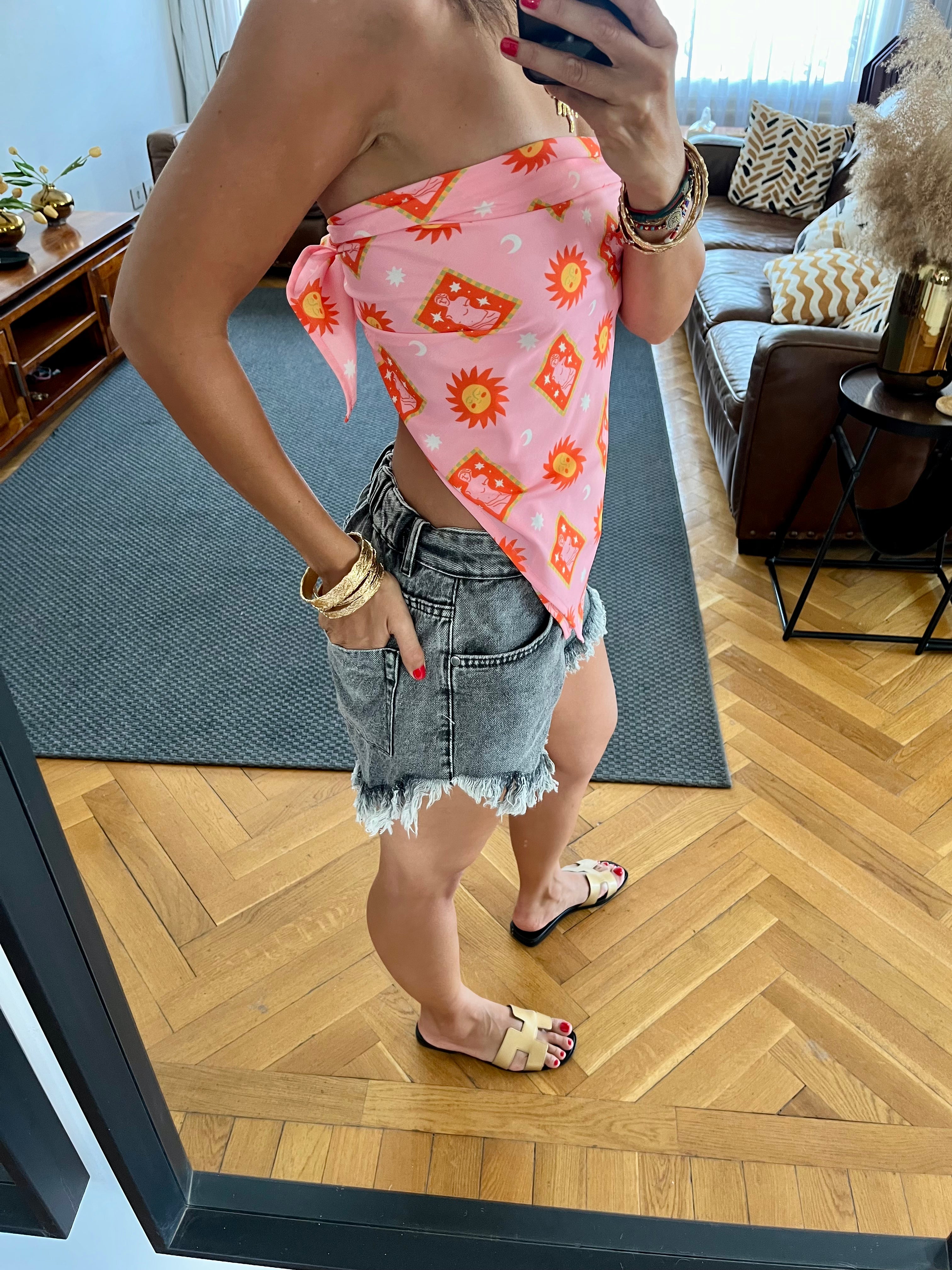 Sunset Printed Bandeau