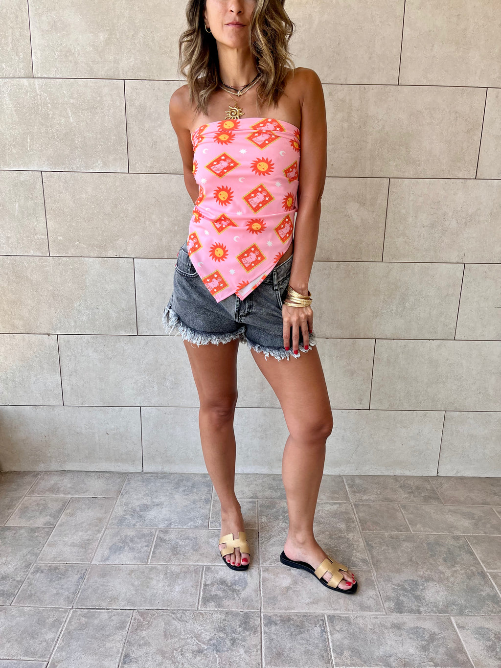 Sunset Printed Bandeau