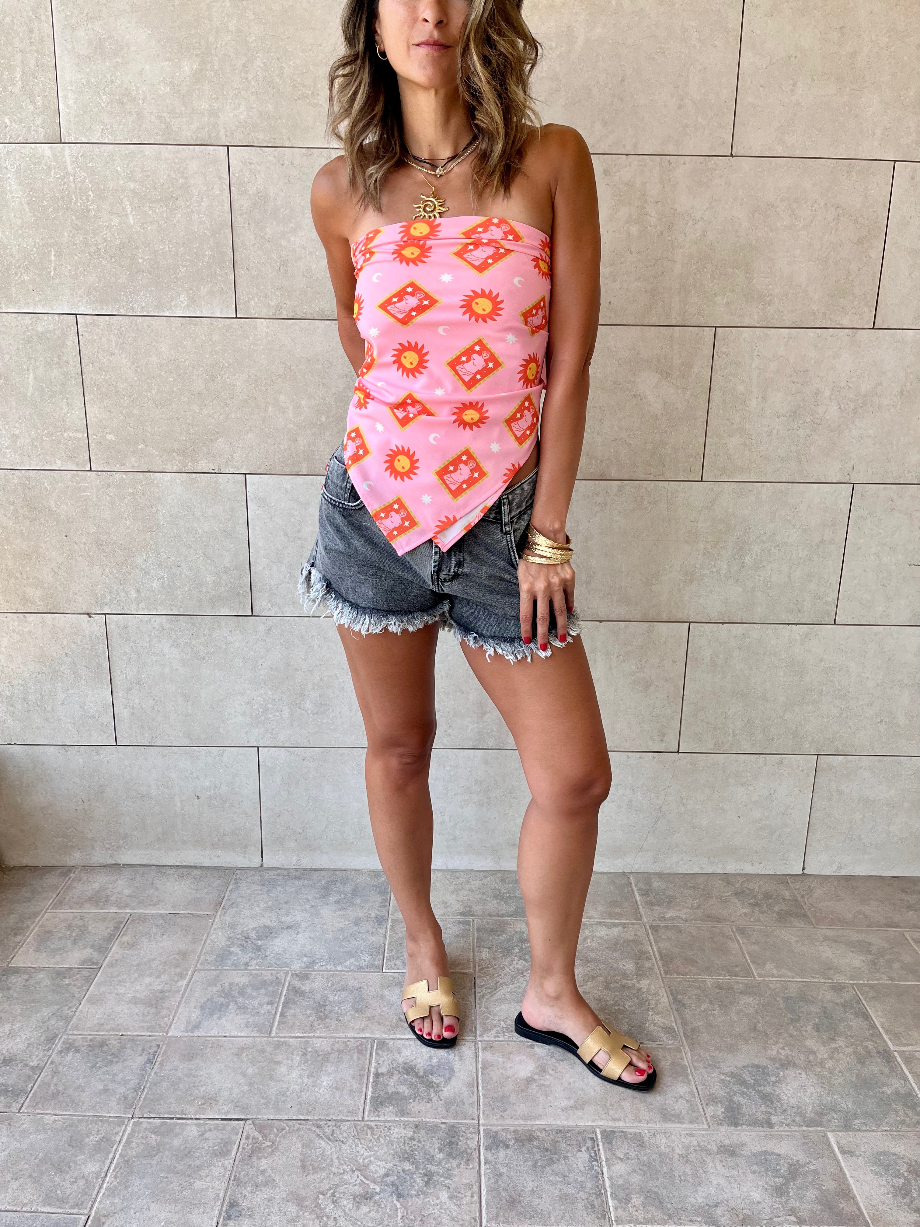 Sunset Printed Bandeau