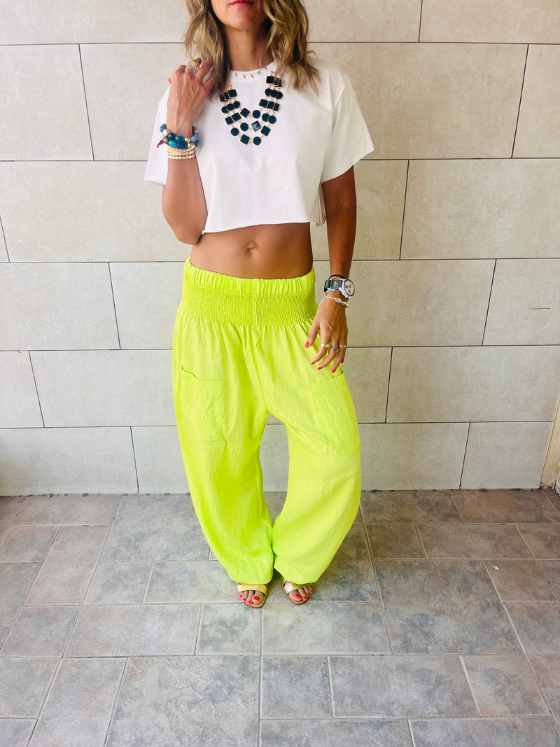 Lime Bohos Pants