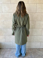 Olive Belted Coat