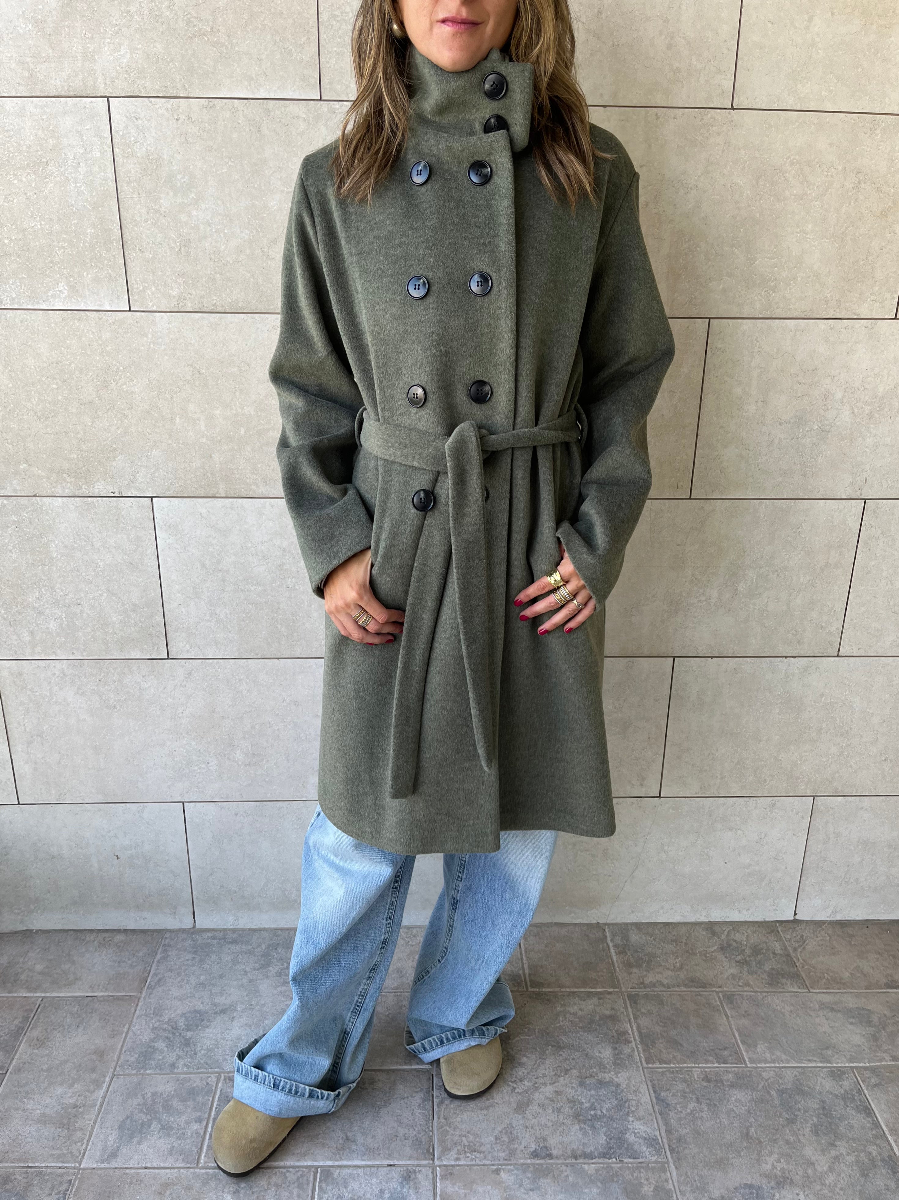 Olive Belted Coat