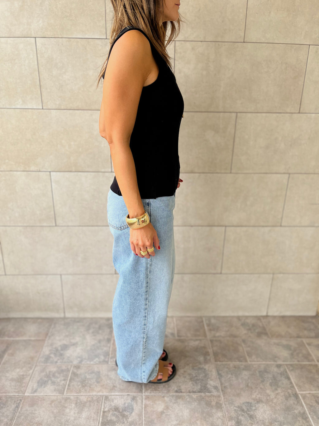 Black Long Corset Top