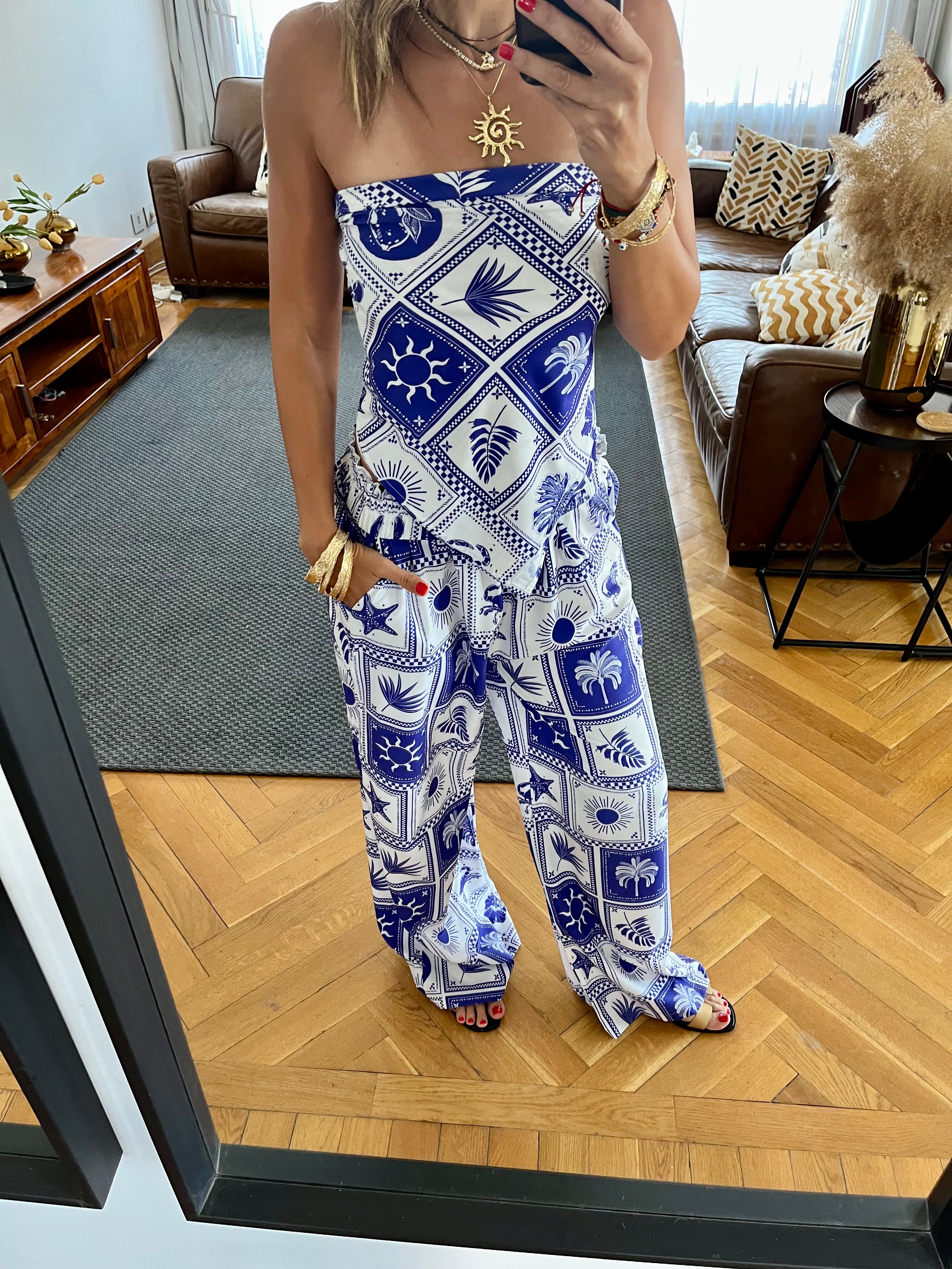 Blues Printed Pants