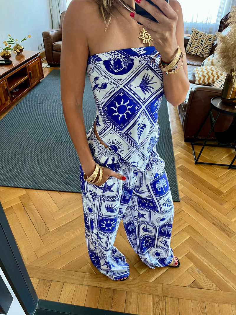Blues Printed Pants