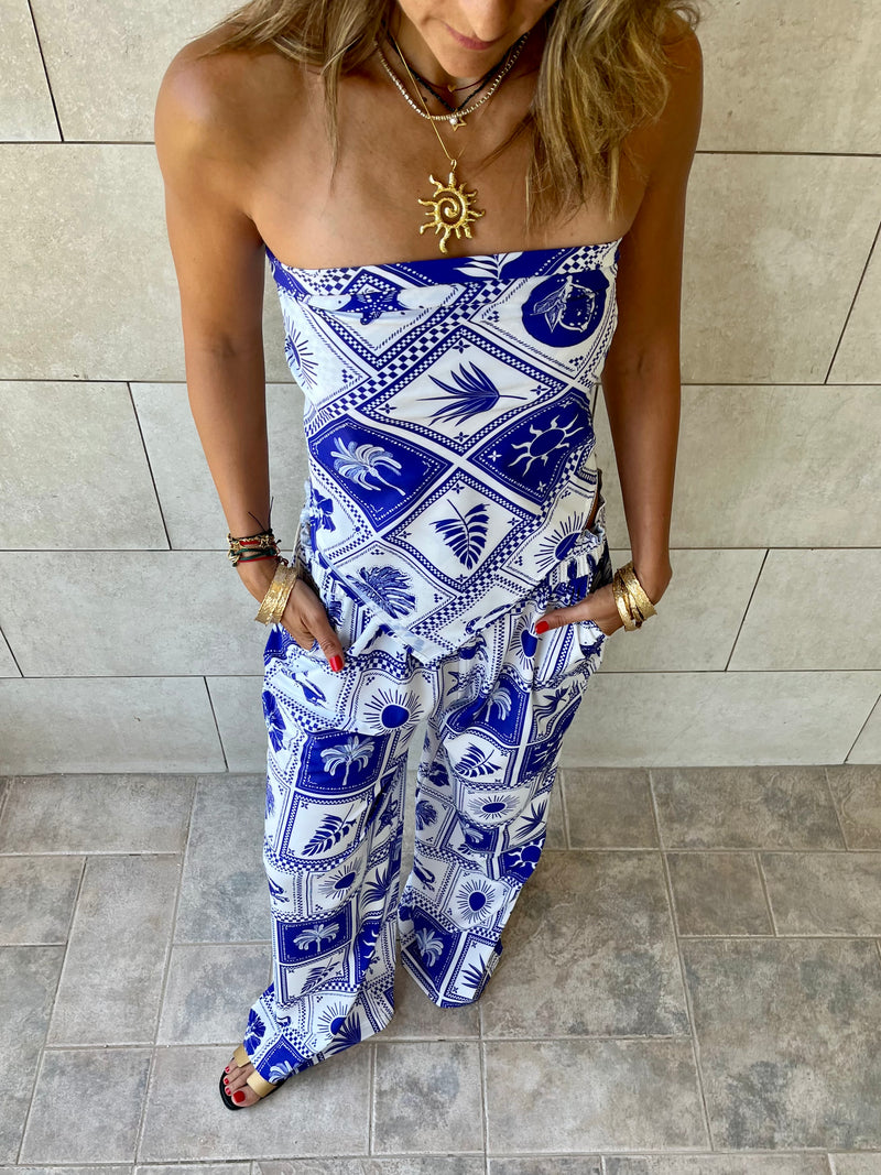 Blues Printed Pants